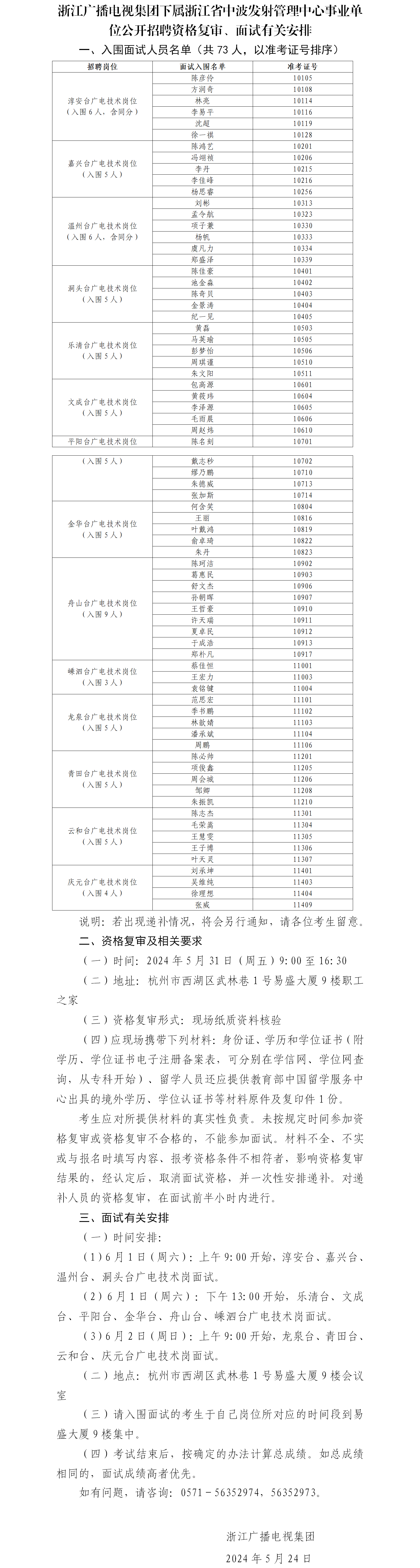 附件2.（公示）浙江广播电视集团下属浙江省中波发射管理中心事业单位公开招聘资格复审、面试有关安排（2024年版）.png
